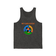 Load image into Gallery viewer, Soccer Life Cycle: Unisex Jersey Tank