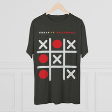Load image into Gallery viewer, TEXAS VS. OKLAHOMA - TEXAS WINS: Men's Tri-Blend Crew Tee - Dark Colors