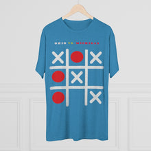 Load image into Gallery viewer, OHIO VS. MI -OH WINS: Men's Tri-Blend Crew Tee - Dark Colors