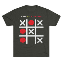 Load image into Gallery viewer, OHIO VS. MI -OH WINS: Men's Tri-Blend Crew Tee - Dark Colors