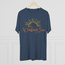 Load image into Gallery viewer, The Winking Sun: Men's Tri-Blend Crew Tee