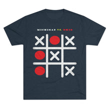 Load image into Gallery viewer, MI VS. OH - MI WINS: Men's Tri-Blend Crew Tee - Dark Colors