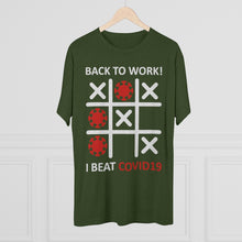 Load image into Gallery viewer, Back to work after Covid: Men's Tri-Blend Crew Tee