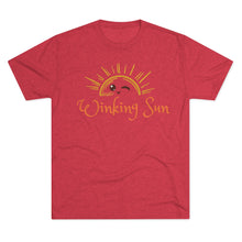 Load image into Gallery viewer, The Winking Sun: Men's Tri-Blend Crew Tee