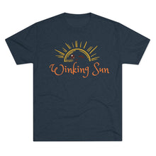 Load image into Gallery viewer, The Winking Sun: Men's Tri-Blend Crew Tee