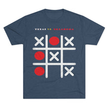 Load image into Gallery viewer, TEXAS VS. OKLAHOMA - TEXAS WINS: Men's Tri-Blend Crew Tee - Dark Colors