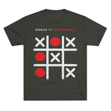 Load image into Gallery viewer, TEXAS VS. OKLAHOMA - TEXAS WINS: Men's Tri-Blend Crew Tee - Dark Colors