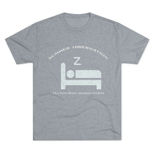 Load image into Gallery viewer, Summer Hibernation: Men's Tri-Blend Crew Tee- Dark Colors