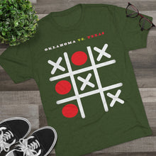 Load image into Gallery viewer, TEXAS VS. OKLAHOMA - OKLAHOMA WINS: Men's Tri-Blend Crew Tee - Dark Colors