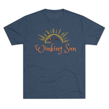 Load image into Gallery viewer, The Winking Sun: Men's Tri-Blend Crew Tee