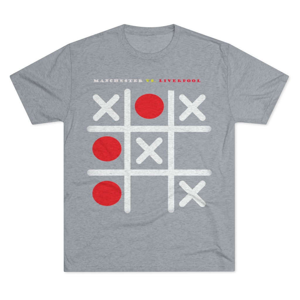 LIVERPOOL VS. MANCHESTER - Manchester wins  Men's Tri-Blend Crew Tee