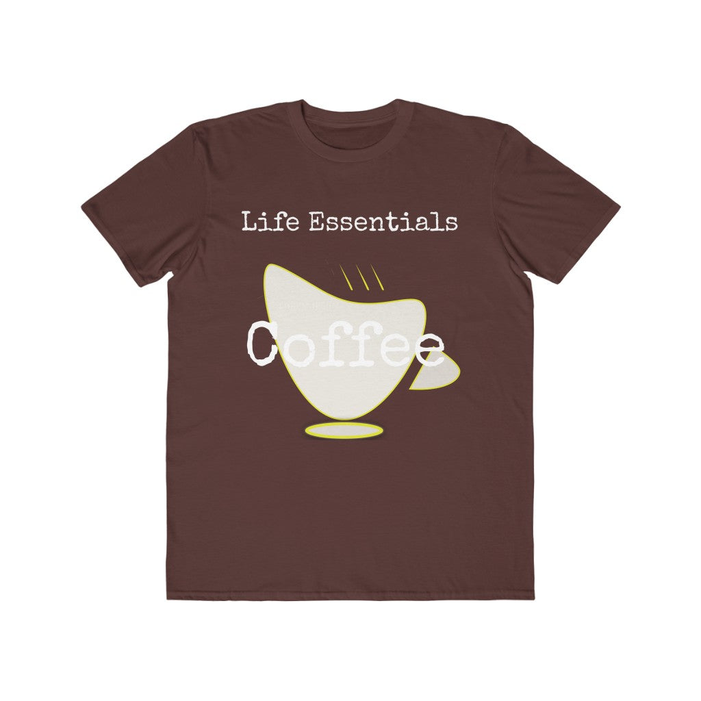 Coffee Life Essentials Men's Lightweight Fashion Tee - Dark