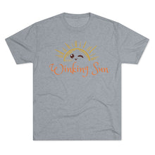 Load image into Gallery viewer, The Winking Sun: Men&#39;s Tri-Blend Crew Tee
