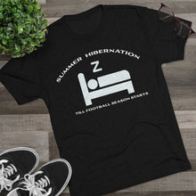 Load image into Gallery viewer, Summer Hibernation: Men&#39;s Tri-Blend Crew Tee- Dark Colors
