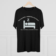 Load image into Gallery viewer, Summer Hibernation: Men&#39;s Tri-Blend Crew Tee- Dark Colors
