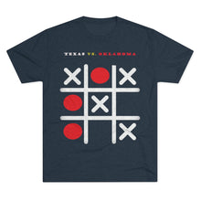 Load image into Gallery viewer, TEXAS VS. OKLAHOMA   - TEXAS  WINS: Men&#39;s Tri-Blend Crew Tee - Dark Colors
