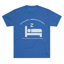 Load image into Gallery viewer, Summer Hibernation: Men&#39;s Tri-Blend Crew Tee- Dark Colors
