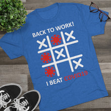 Load image into Gallery viewer, Back to work after Covid: Men&#39;s Tri-Blend Crew Tee
