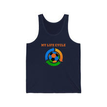 Load image into Gallery viewer, Soccer Life Cycle: Unisex Jersey Tank
