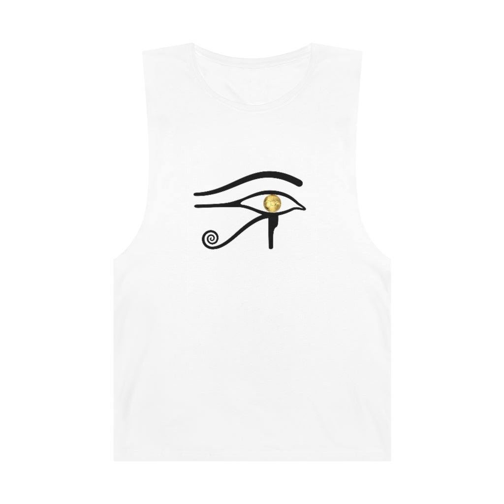 Ancient Soccer White Unisex Barnard Tank