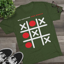 Load image into Gallery viewer, Me against the world: Men&#39;s Tri-Blend Crew Tee
