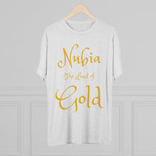 Load image into Gallery viewer, Nubia The Land of Gold: Men&#39;s Tri-Blend Crew Tee
