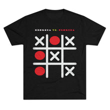 Load image into Gallery viewer, GEORGIA VS. FLORIDA   - GEORGIA  WINS: Men&#39;s Tri-Blend Crew Tee - Dark Colors
