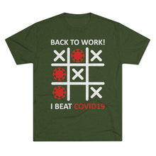 Load image into Gallery viewer, Back to work after Covid: Men&#39;s Tri-Blend Crew Tee
