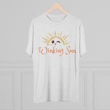 Load image into Gallery viewer, The Winking Sun: Men&#39;s Tri-Blend Crew Tee
