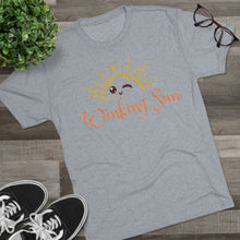 Load image into Gallery viewer, The Winking Sun: Men&#39;s Tri-Blend Crew Tee
