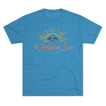 Load image into Gallery viewer, The Winking Sun: Men&#39;s Tri-Blend Crew Tee
