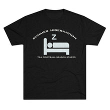 Load image into Gallery viewer, Summer Hibernation: Men&#39;s Tri-Blend Crew Tee- Dark Colors
