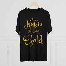 Load image into Gallery viewer, Nubia The Land of Gold: Men&#39;s Tri-Blend Crew Tee
