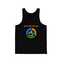 Load image into Gallery viewer, Soccer Life Cycle: Unisex Jersey Tank
