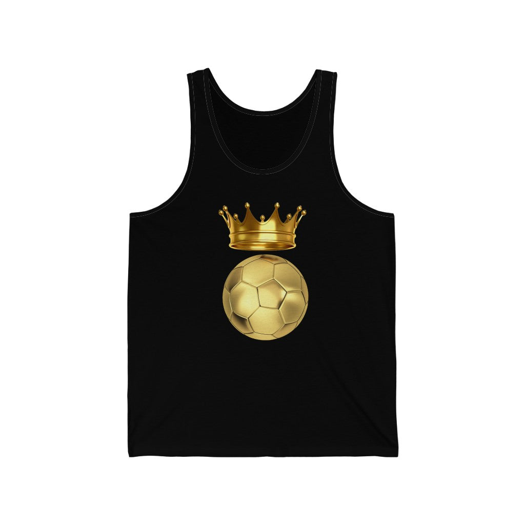 Soccer is King: Unisex Jersey Tank