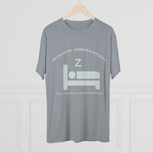 Load image into Gallery viewer, Summer Hibernation: Men&#39;s Tri-Blend Crew Tee- Dark Colors
